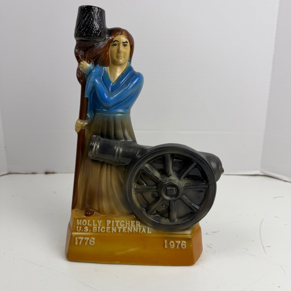Vintage Royal Halburton China Molly Pitcher US Bicentennial  Bottle 1975
